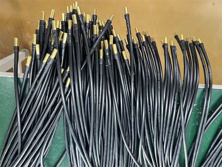 8.0mm 수형 금도금 커넥터(10AWG 실리콘 와이어 포함)
